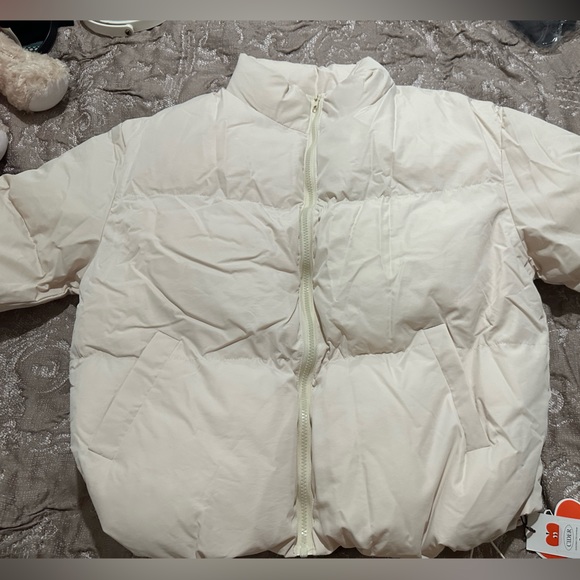 Cider Jackets & Coats New Cider Solid Zip Up Stand Collar Puffer